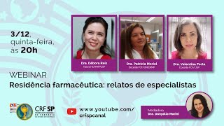 Residência Farmacêutica relato de especialistas [upl. by Llerahc]