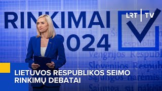 LR Seimo rinkimų debatai  20240925 [upl. by Oiragelo]