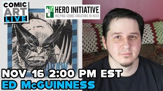 Comic Art LIVE Fall 2024  Ed McGuinness Interview and Hero Initiative Auctions [upl. by Enirehs312]