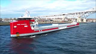 EGBERT WAGENBORG  Downbound Port Huron Michigan 1222022 [upl. by Ahsilrae379]