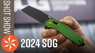 New SOG Knives at SHOT Show 2024  KnifeCentercom [upl. by Lammond838]