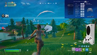 Xbox Series S Fortnite OG Map Gameplay  BEST AIMBOT controller Settings4K 120FPS [upl. by Elletsirk]