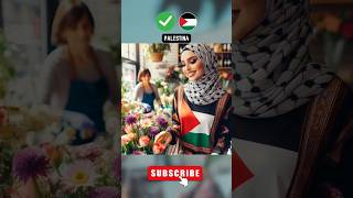 wanita muslim dan non muslim membeli bunga shorts muslim islam palestina [upl. by Rayle854]