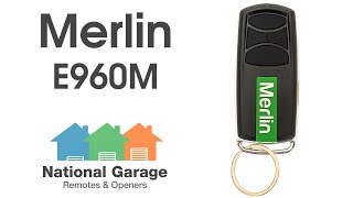 Merlin E960M Garage Remote Control Video Description [upl. by Asta]