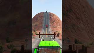 Dump Trucks Vs Giant Log Trap  BeamNGDrive shorts india beamngdrive [upl. by Adnorhs]