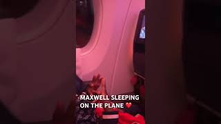 Maxwell sleeping on plane maxwelluyinmwen like sleep trip plane like comment subscribe [upl. by Urquhart]