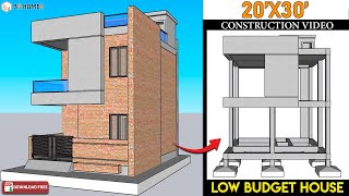 20x30 House Plans  20x30 Duplex House Construction Cost  20x30 House Plans East Facing  Full Info [upl. by Cairistiona666]