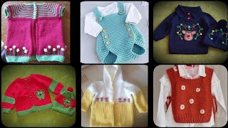 Hand Knitted Amazing New Born Baby Sweater DesignRomper jumpsuit collection [upl. by Alokin]