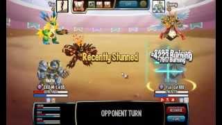 Monster Legends   85 vs 100  How to win hackers Pt 1 [upl. by Eenar358]