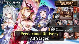 Alchemy Stars Precarious Delivery Event Stages [upl. by Ner262]