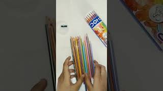 Doms colour pencil 24 shade [upl. by Tarrah]