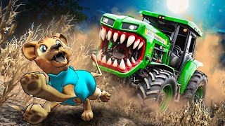 New TRACTOR EATER is following me Gmod Sandbox [upl. by Havener369]