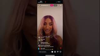 Mercedes mone Instagram live [upl. by Docilla]