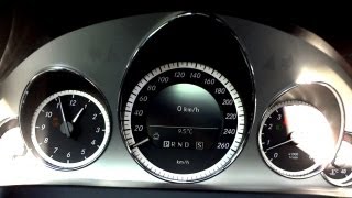 Mercedes Benz E500 Coupe  0100 Kmh ACCELERATION Kickdown Sound Revving [upl. by Genni]