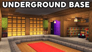 Minecraft Underground Base Tutorial How to Build [upl. by Acila]