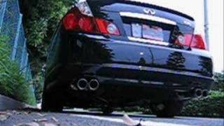 INFINITI M45 EXHAUST FUGA 450GT [upl. by Aerdnaid]