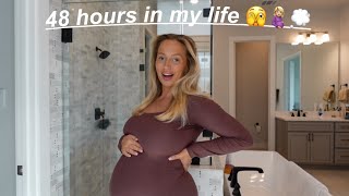 48 hours in my life mum life pregnancy body image living situation chat [upl. by Ulric766]