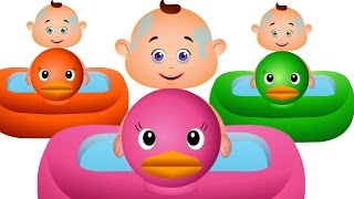 Five Little Babies Bathing In A Tub And More  JamJammies Nursery Rhymes amp Kids Songs [upl. by Hgielrahc598]