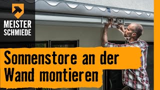 HORNBACH Meisterschmiede  Markise montieren an der Wand [upl. by Llednohs]