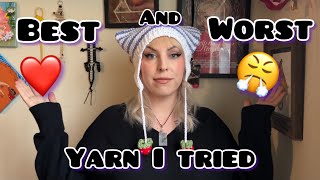 Ranking Yarn Ive Tried This Year  Honest Opinions  Lion Brand Haul [upl. by Malony]