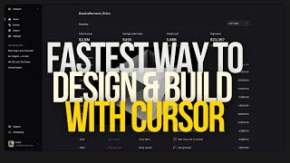 Fastest way to design amp build UI  v0 amp Cursor tutorial [upl. by Kabab]