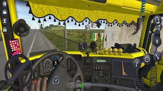 Scania P42 6x4 Truck with all interior Accessories Truck Simulator  Ultimate  Mobile Gameplay [upl. by Brandtr]