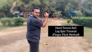 Hard Tennis Leg Spin Using Fingers  Full Tutorial [upl. by Pauwles311]