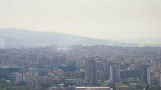 View overlooking Lebanons Beirut skyline [upl. by Lacym]