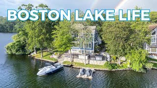 Want a STUNNING Lakefront Home Near Boston MA Watch This Now [upl. by Ellehs]