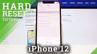 How to Factory Reset iPhone 12 – Delete All Content amp Settings [upl. by Nedroj581]