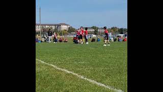 Lucass Flag Football Highlights kidsflagfootball [upl. by Oravla424]