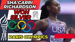 ShaCarri Richardsons Epic Comeback at the 2024 Paris Olympics [upl. by Pani]