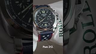 Panerai 212 Flyback with custom USA flag band [upl. by Nahgaem]