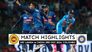 Sl vs ind 3rd odi 2024 highlights  sri lanka vs india 3rd odi highlights 2024 [upl. by Yelra]