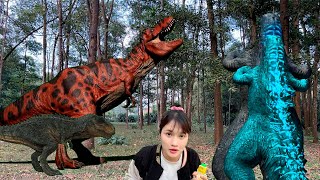 HuyềnCandy đại chiến Khủng long bạo chúa Godzilla Quái Vật p325DinosaurGodzilla In Real Life [upl. by Gudren]