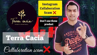 Terra cacia collaboration scam❌Instagram collaboration scam Tettacacia scam collaboration [upl. by Hallimaj714]