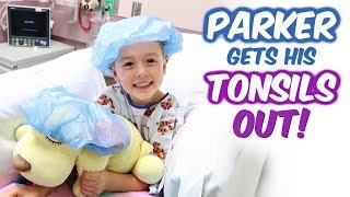 Parker Gets His Tonsils Out positive child tonsillectomy [upl. by Ydissahc963]