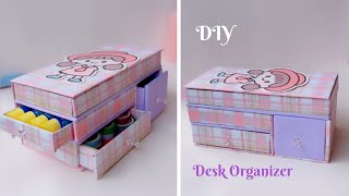 DIY Desk Organizer  Pencil Box  Easy Paper Crafts diy [upl. by Ben668]