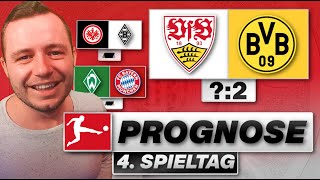 BUNDESLIGA PROGNOSE  4 SPIELTAG  RB LEIPZIG VERLIERT  🔥 bundesliga [upl. by Ayyidas771]