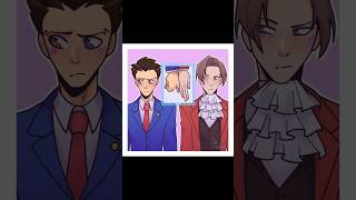 Handholding your honor speedpaint aceattorney digitalart shorts [upl. by Nallak]