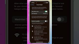 iPhone Hotspot Setting shorts iphone hotspot [upl. by Chrisoula335]