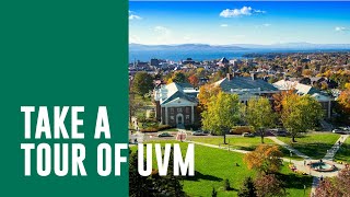 Aerial View of the Campus at the University of Vermont [upl. by Nelon]