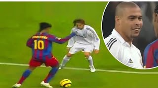 O DIA qui Ronaldinho DESTRUIU OS Galácticos REAL MADRID do Ronaldo Fenómeno [upl. by Fitts]