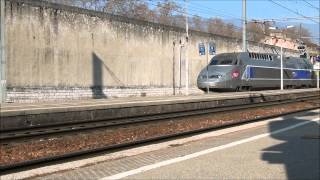 Ambiance Ferroviaire  Samedi 3 mars 2012 en gare de Chambéry Challesleseaux [upl. by Nahsaj574]