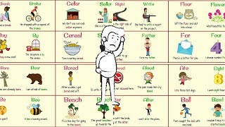 Homophones  The Most Confusing Words in the English Language  150 Homophones List [upl. by Millham]