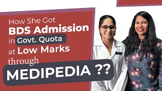 BDS Admission Process with Medipedia🔥Honest Review BDS lowest Cut off 2021🔥Bds Cut off marks 2021 [upl. by Ytteb]