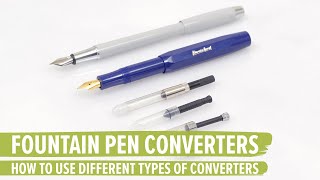 How to Use a Fountain Pen Converter [upl. by Soiritos]