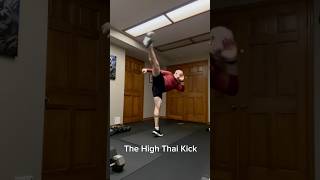 The High Thai Kick martialarts kickingpower kickingdrills [upl. by Einwat289]