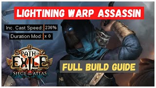 Lightning Warp Assassin  My FAVOURITE Build in 317 FULL Build Guide Archnemesis Path of Exile [upl. by Anivlis]