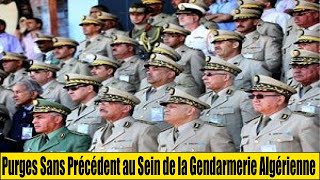 Purges Sans Précédent au Sein de la Gendarmerie Algérienne [upl. by Oglesby]